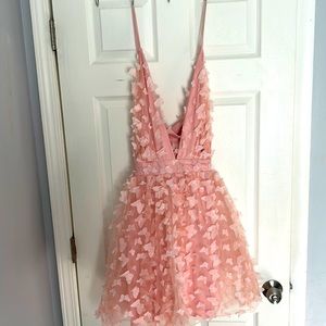 Anna butterfly mini dress